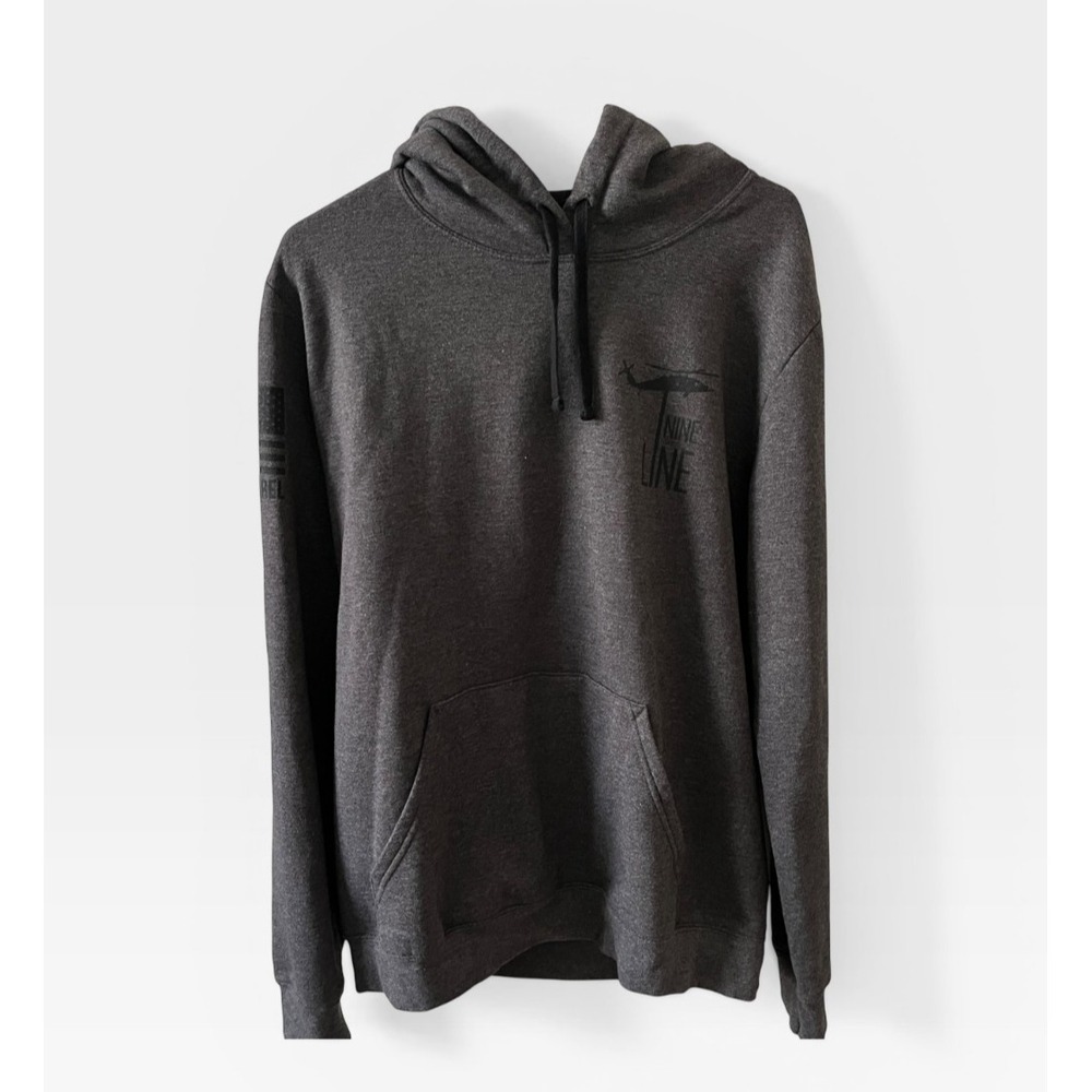 Nine Line Apparel‎ Mens Charcoal Grey Hunt or Be Hunted Deer Skull Hoodie Large